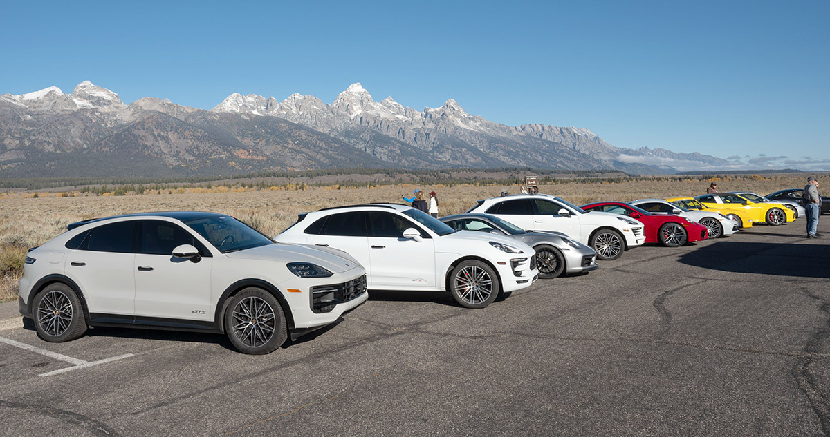 Treffen Jackson Hole is beautiful from the seat of a Porsche