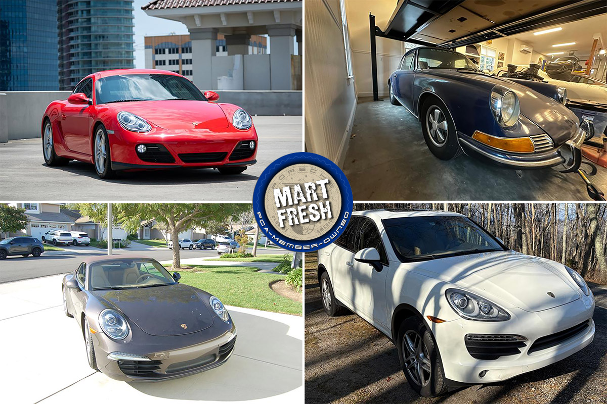 1969 Porsche 911E, 2011 Cayenne S, 2011 Cayman, or 2013 Carrera Cabriolet? | Mart Fresh