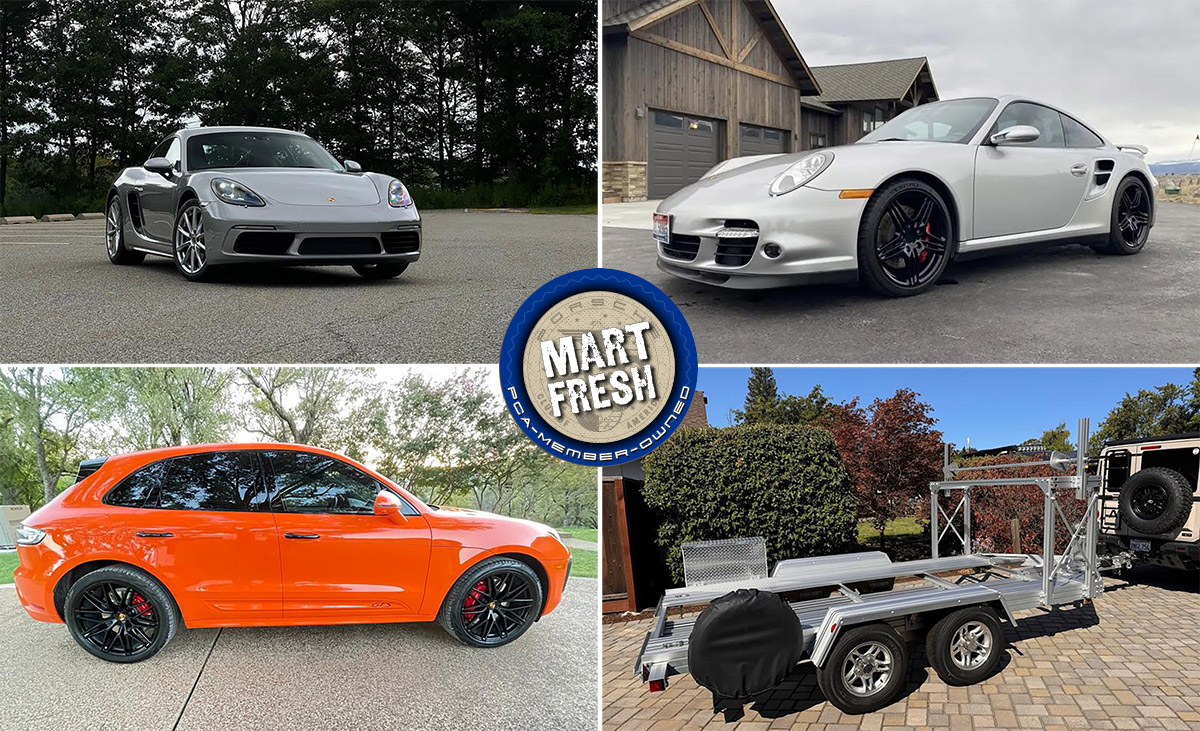 2007 Porsche 911 Turbo, 2018 718 Cayman, 2022 Macan GTS, or Trailex Trailer? | Mart Fresh