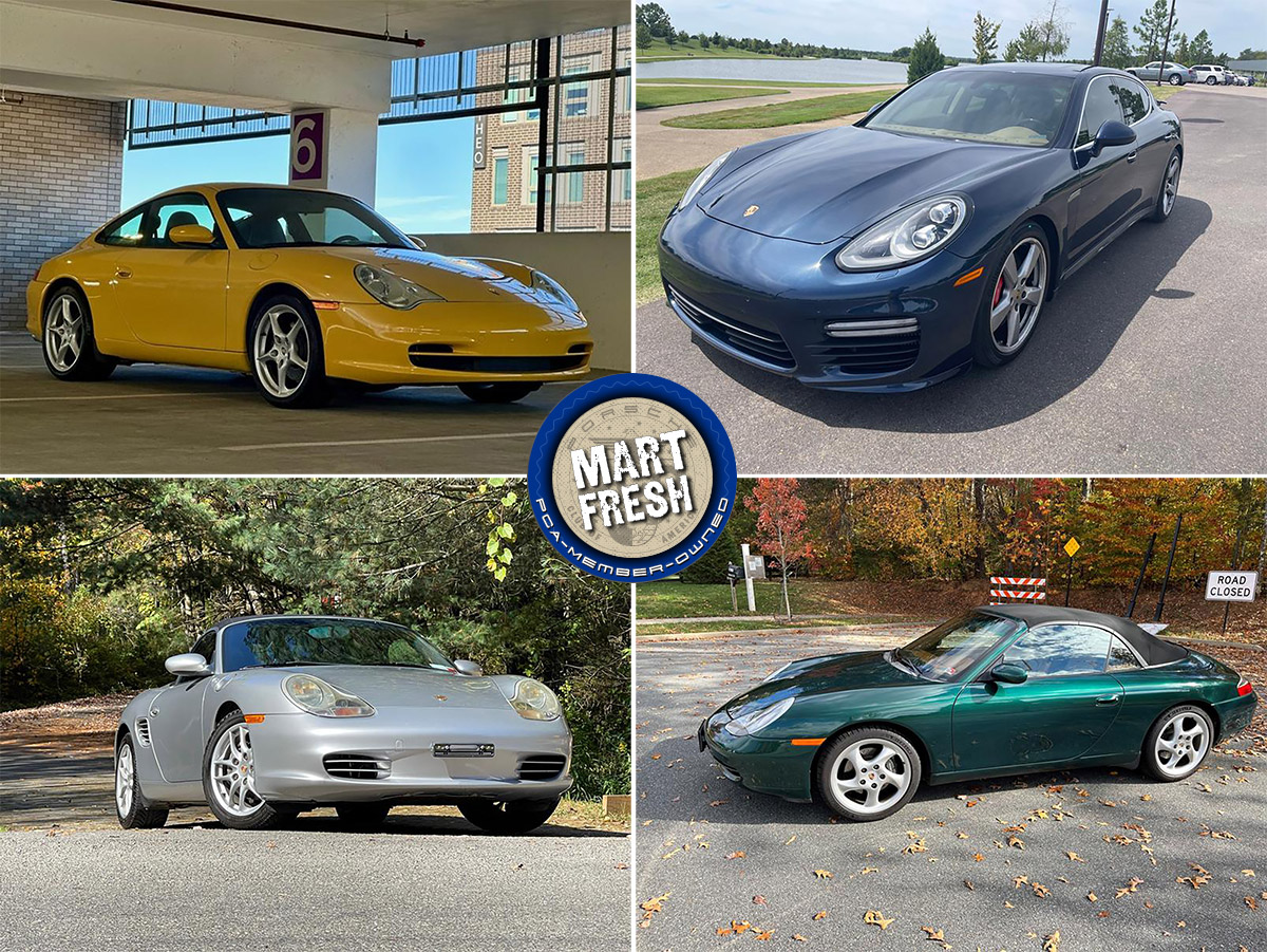 Porsche Club of America - 2000 911 Carrera Cabriolet, 2003 Porsche 911 Carrera, 2003 Boxster, or 2015 Panamera Turbo? | Mart Fresh