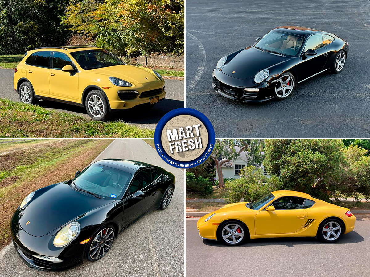 2006 Porsche Cayman S, 2009 911 Carrera S, 2011 Cayenn S, or 2013 911 Carrera S? | Mart Fresh