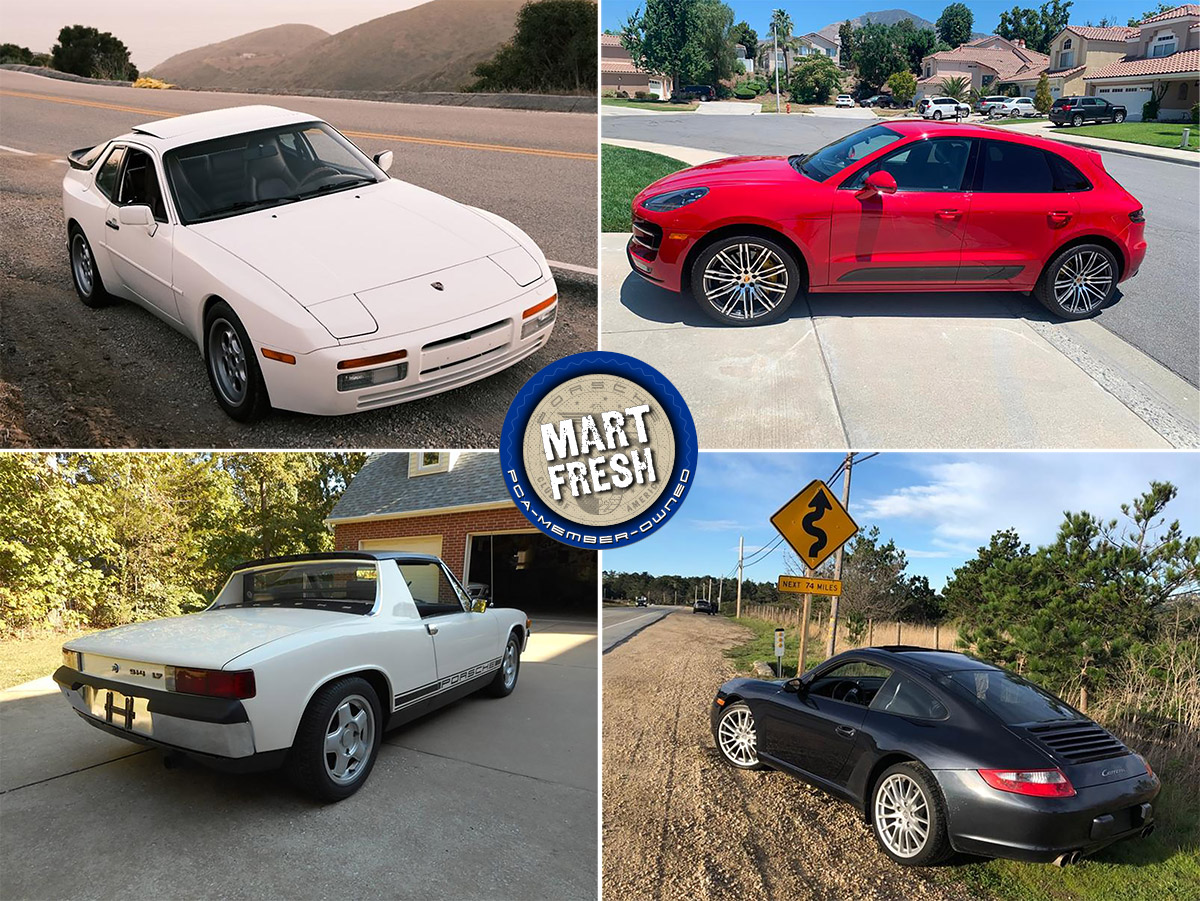 1973 Porsche 914 2.0, 1987 944 Turbo, 2005 911 Carrera, or 2017 Macan Turbo? | Mart Fresh