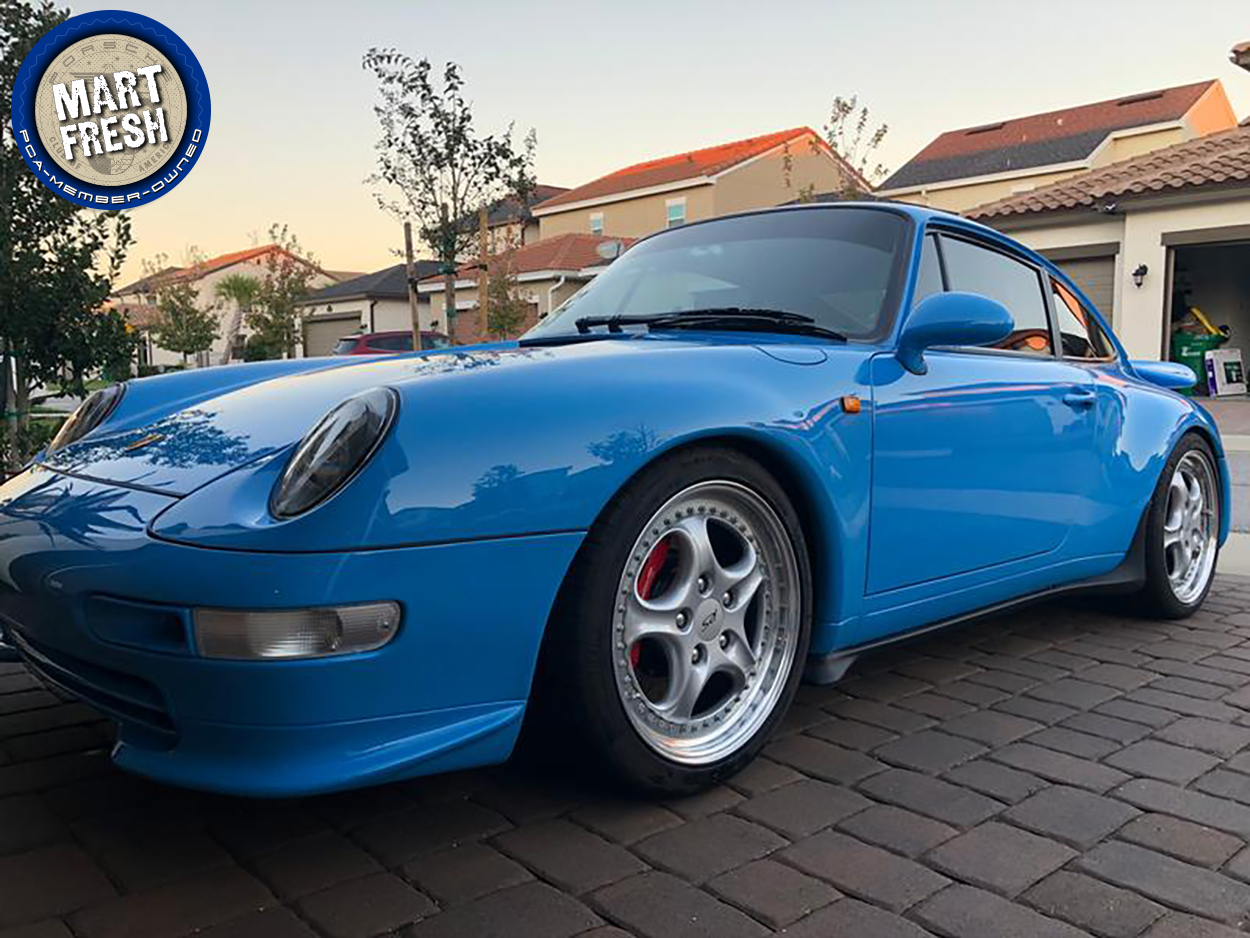 photo of Mart Fresh: Riviera Blue Porsche 993 Carrera RS tribute, track-ready 944, Speed Yellow Boxster, or Macan S? image
