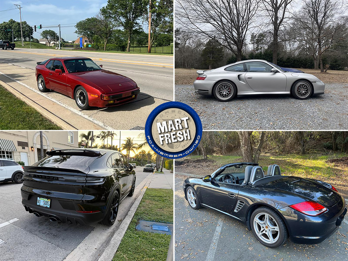 1983 Porsche 944, 2002 911 Turbo, 2010 Boxster, or 2024 Cayenne Turbo GT? | Mart Fresh