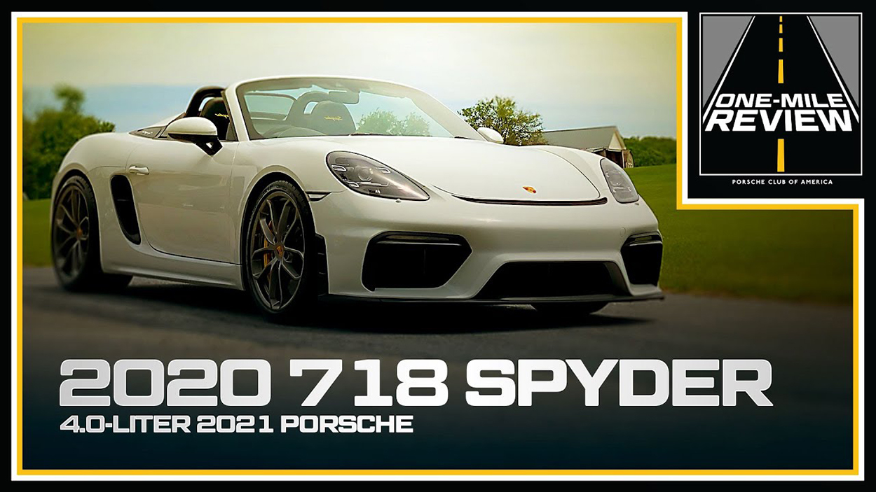 4.0-liter 2020 Porsche 718 Spyder | One Mile Review | The Porsche