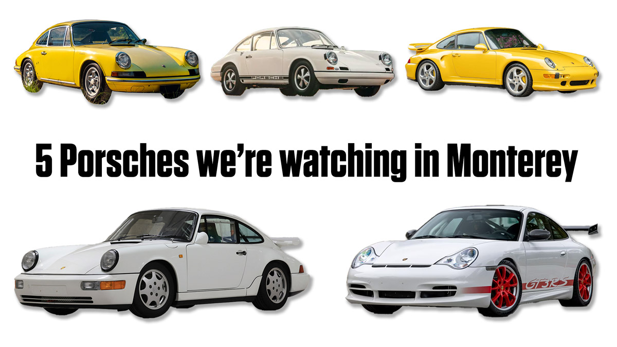 Porsche Club of America - Five Porsches we'll be watching at the 2025 Monterey Auctions