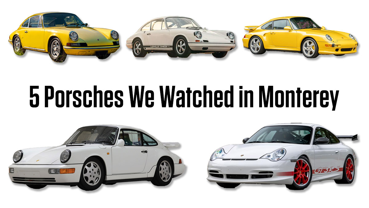 Porsche Club of America - Five Porsches we watched at the 2025 Monterey Auctions (Post-Auction Update)