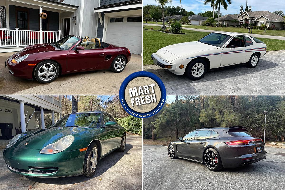 1977 Porsche 924, 1999 Boxster, 2001 911 Carrera Cabriolet, or 2018 Panamera Turbo Sport Turismo? | Mart Fresh