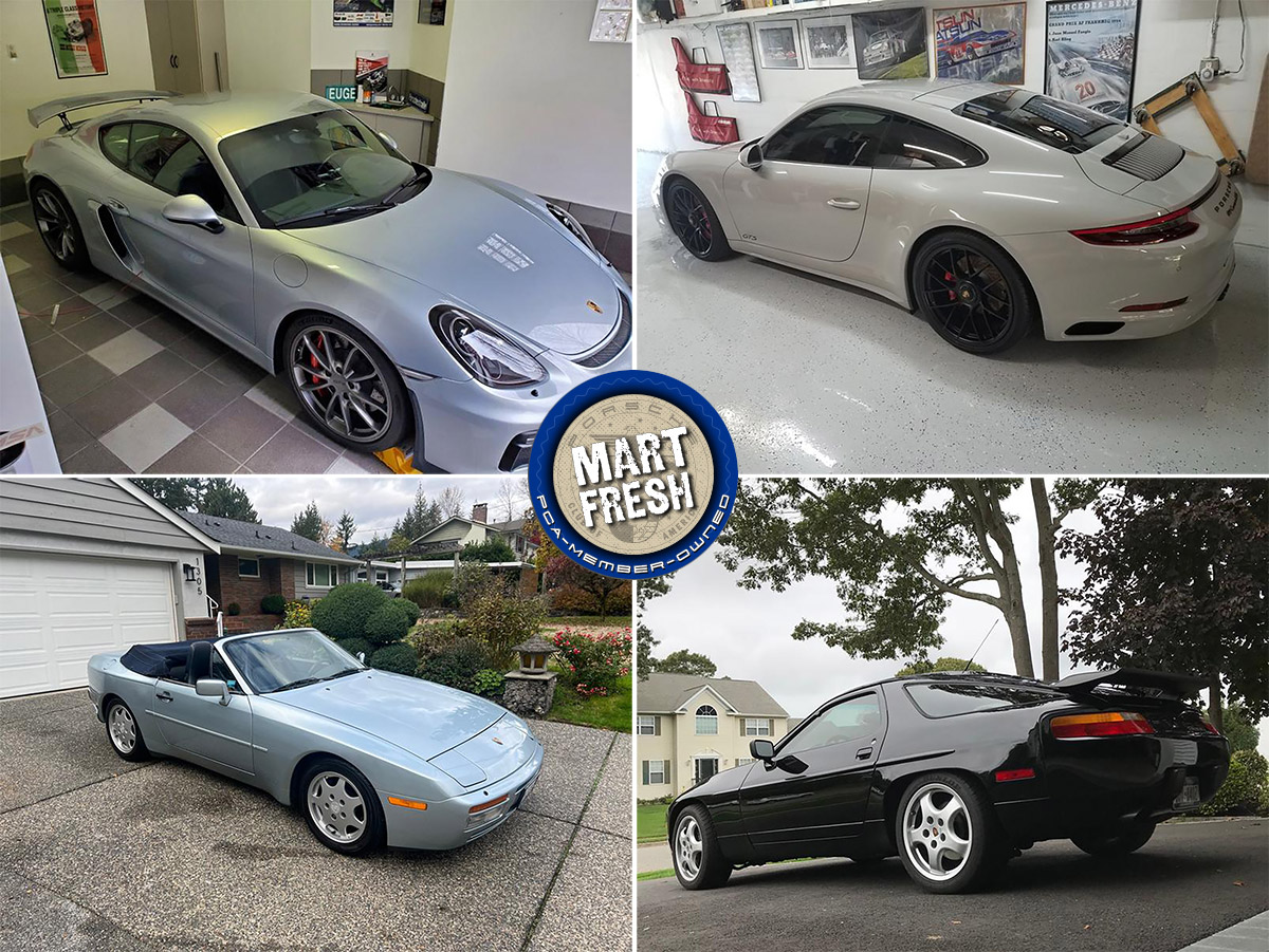 Porsche Club of America - 1990 Porsche 944 S2 Cabriolet, 1991 928 GT, 2016 Cayman GT4, or 2019 911 Carrera GTS? | Mart Fresh