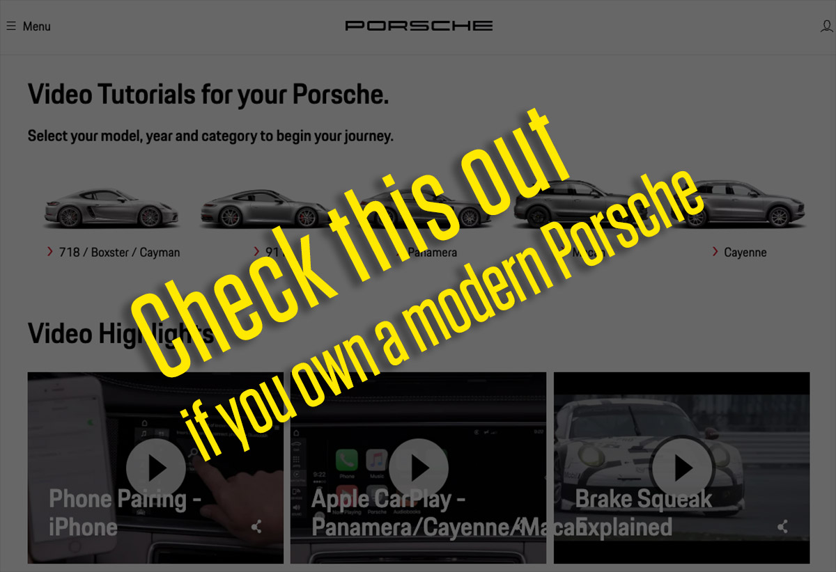 Porsche Club of America - Own a Porsche? This website could make your ownership experience so much better