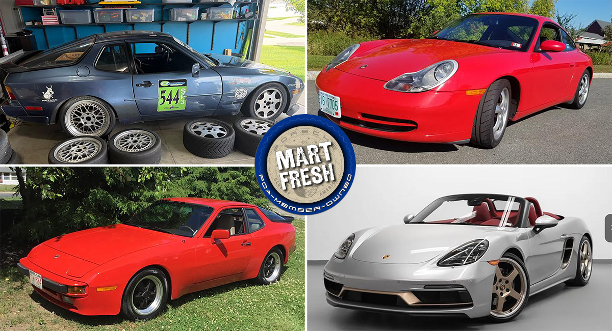 1983 Porsche 944, 1989 944 Turbo race car, 1999 911 Carrera, or 2022 718 Boxster GTS 4.0 25 Years? | Mart Fresh