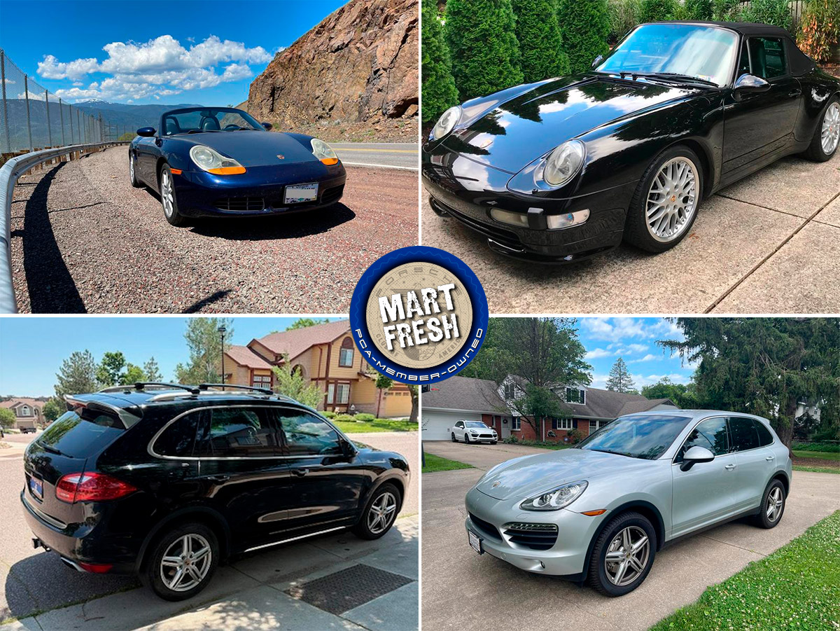 Porsche Club of America - 1997 Porsche 911 Carrera Cabriolet, 2002 Boxster S, or E2/958 Cayenne V6 or V8? | Mart Fresh