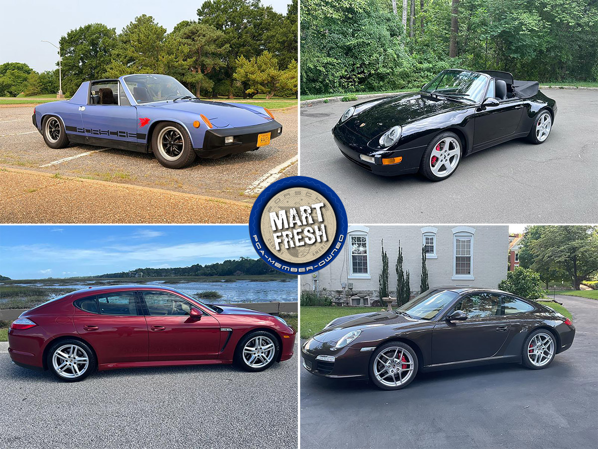 1975 Porsche 914 2.0, 1995 911 Carrera 4 Cabriolet, 2011 Panamera 4, or 2012 911 Carrera S? | Mart Fresh