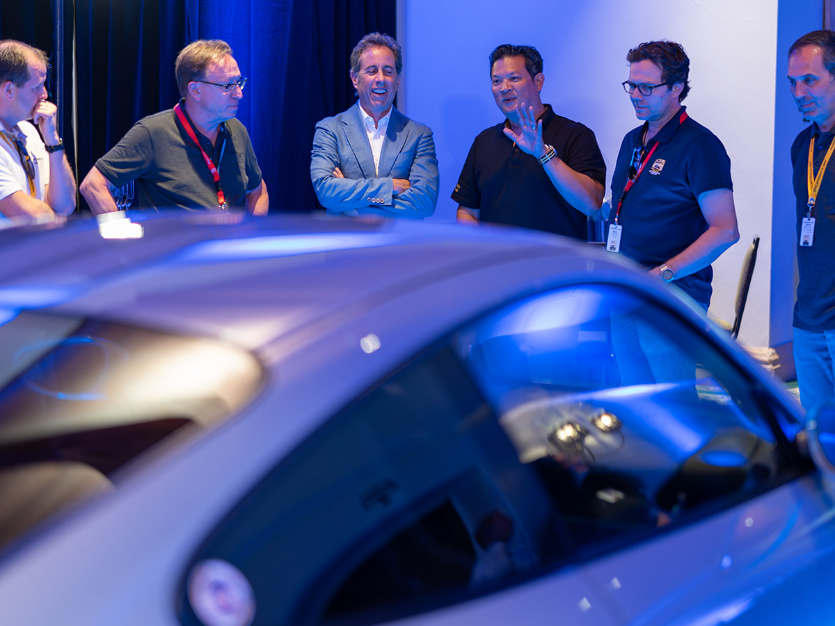 photo of Jerry Seinfeld picks up 911 Classic Club Coupe at Porsche Parade, drives back to Los Angeles image