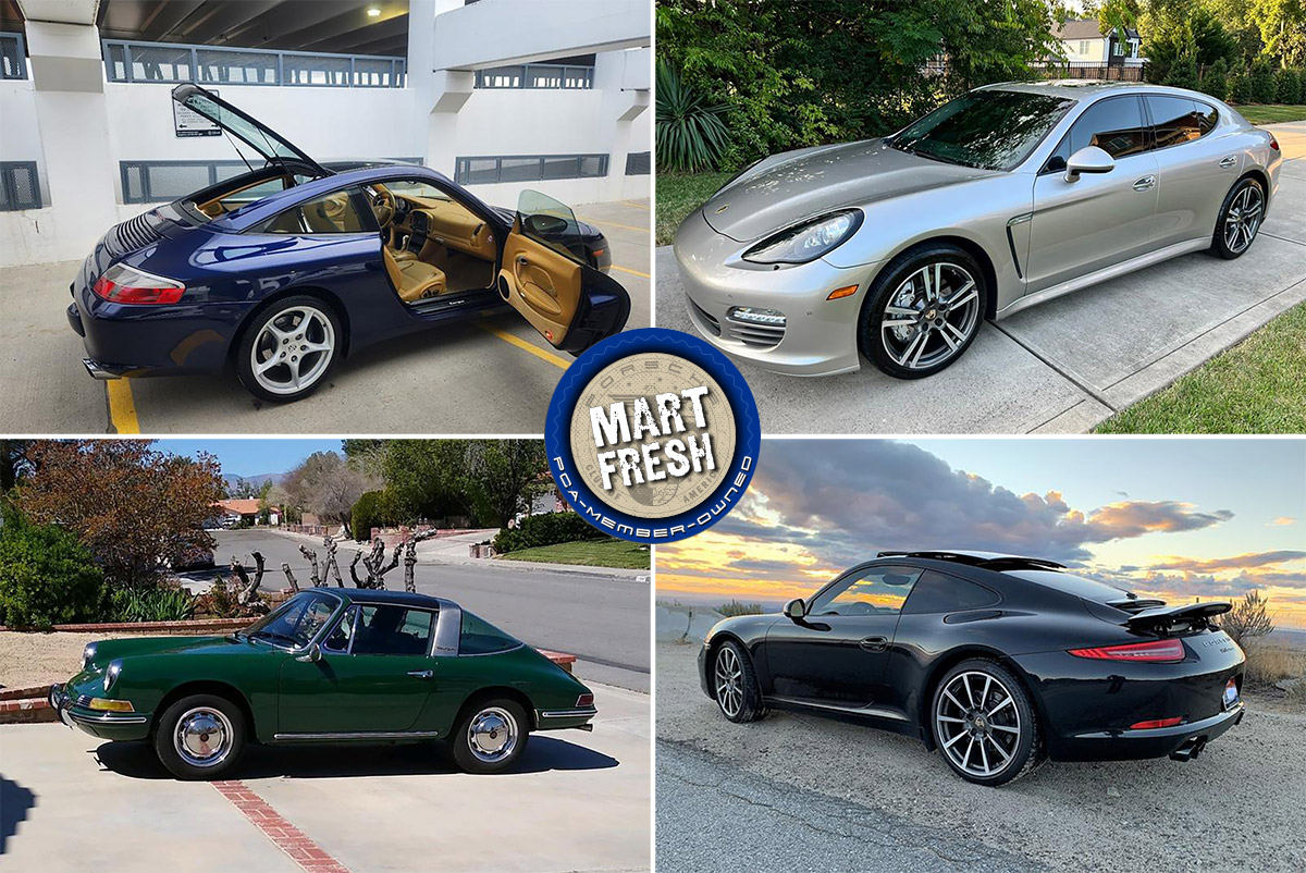 Porsche Club of America - 1968 Porsche 912 Targa, 2003 911 Targa, 2012 911 Carrera, or 2012 Panamera S? | Mart Fresh