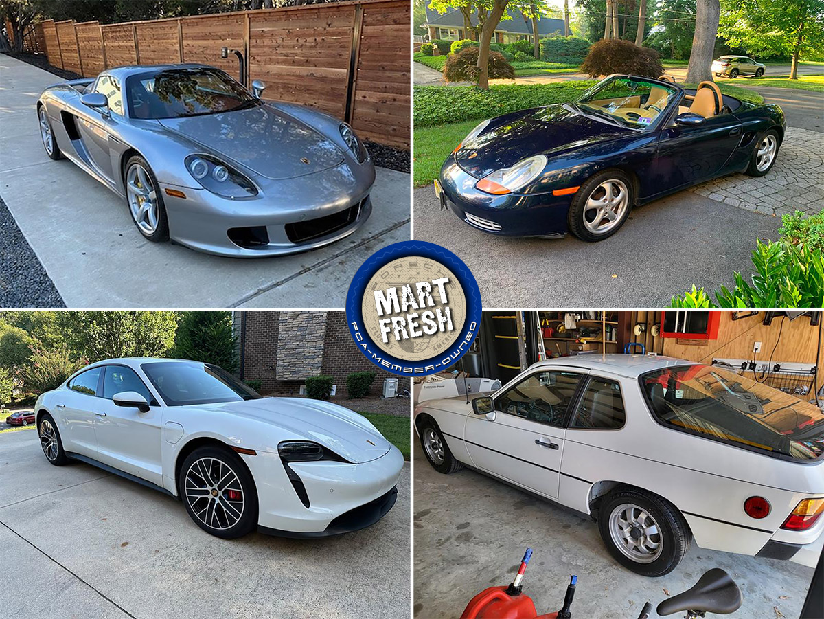 photo of 1979 Porsche 924, 2000 Boxster, 2005 Carrera GT, or 2021 Taycan 4S? | Mart Fresh image