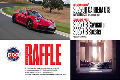 Porsche Club of America - Enter the Fall 2024 Member Only Raffle — Grand Prize: 2025 911 Carrera GTS (with Aerokit)!