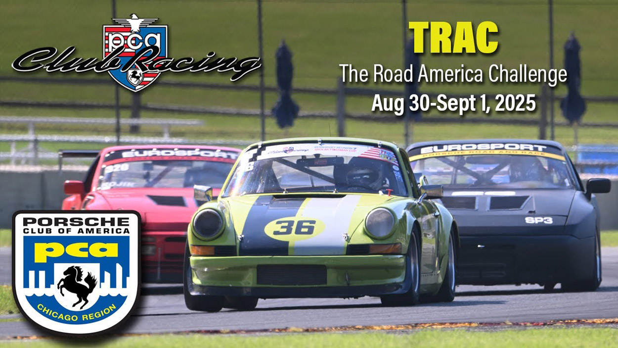 Porsche Club of America - Road America 2025 | PCA Club Racing streamed LIVE on PCA's YouTube Aug. 30-Sept. 1