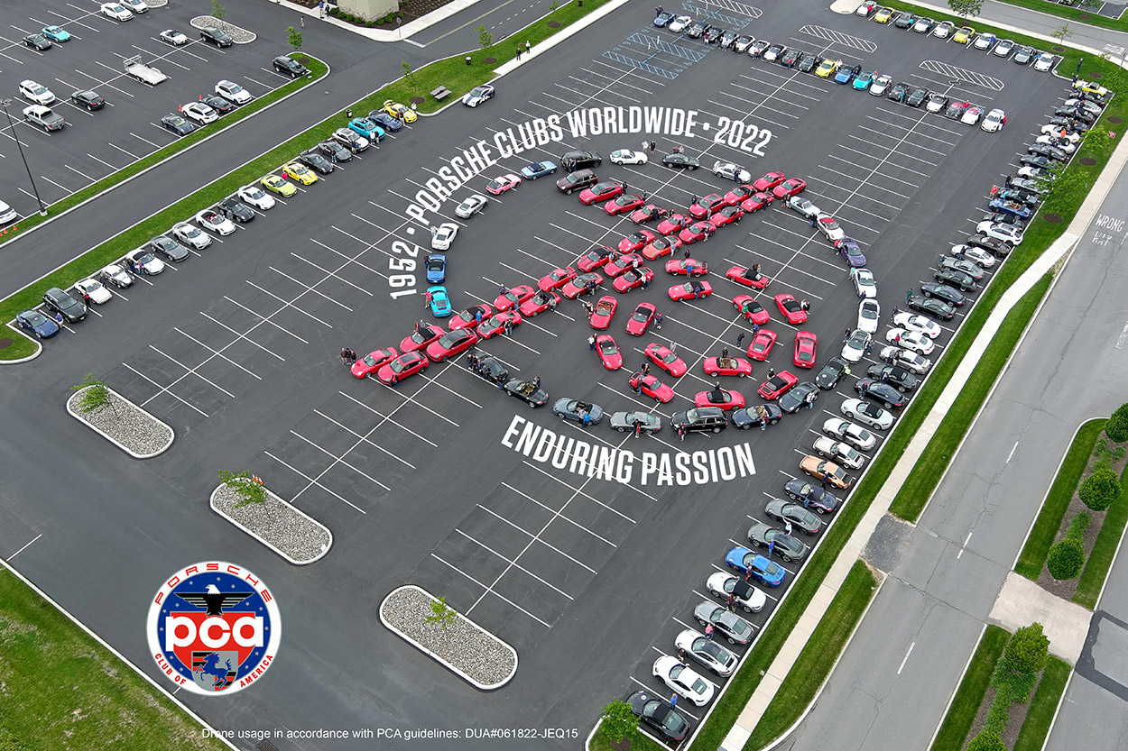 Porsche Club of America - Largest number of members and their Porsches attended the 2022 Parade in the Poconos