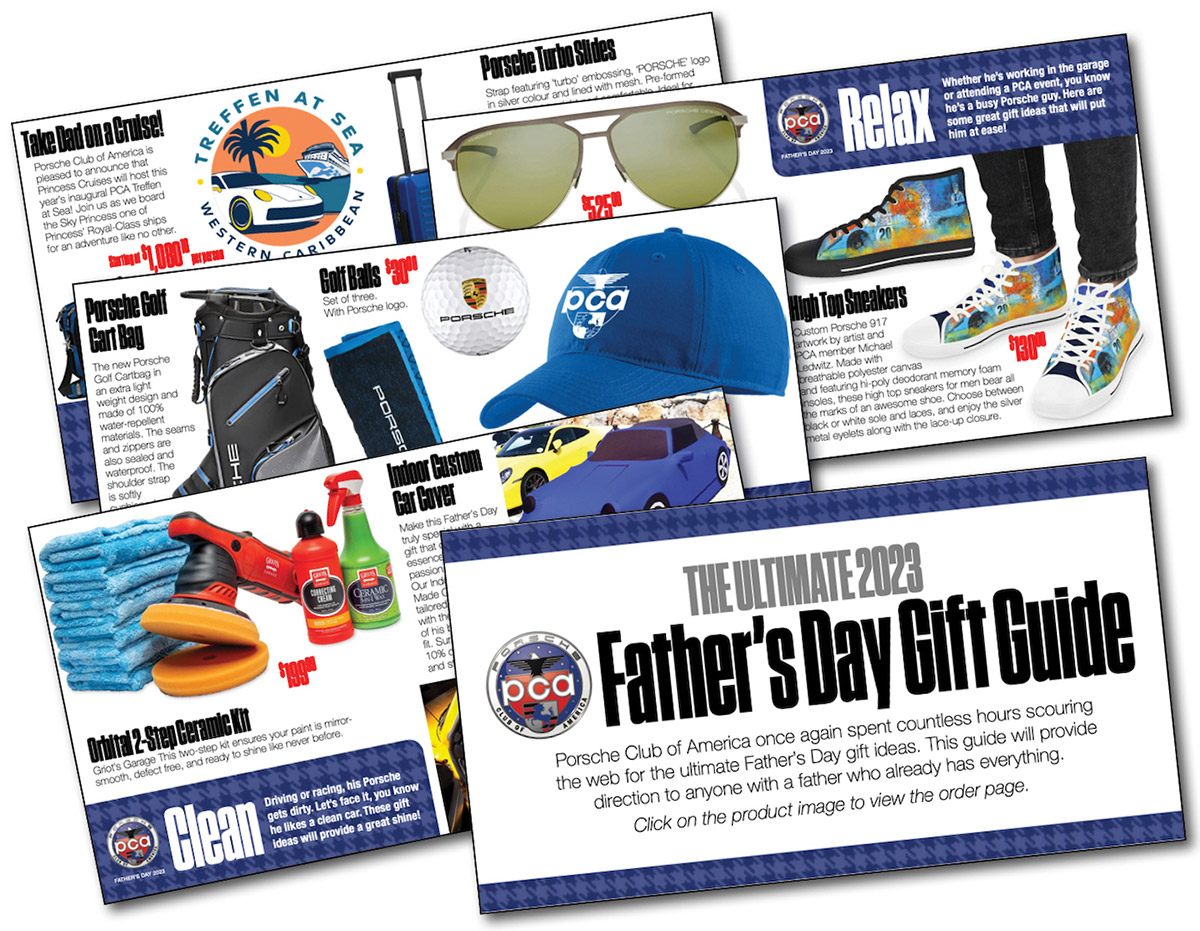Porsche Club of America - If your dad loves Porsche, check out our 2023 Father's Day gift guide