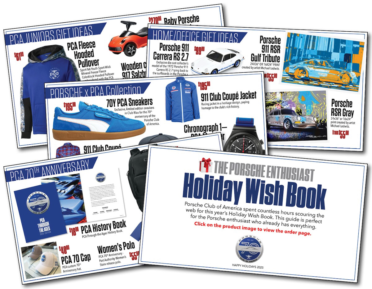 Porsche Club of America - Find the perfect gifts for Porsche enthusiasts this 2025 holiday season