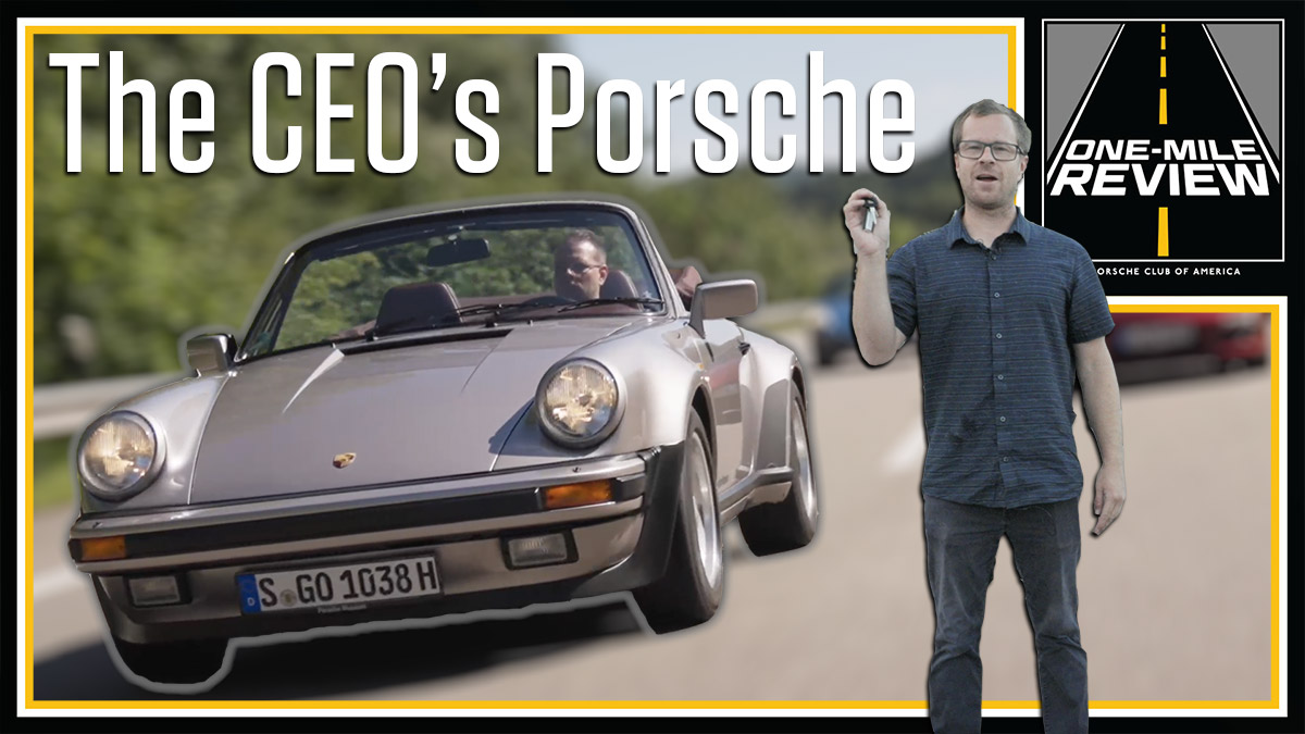 Porsche Club of America - This pre-production 1983 911 Carrera Cabriolet Turbo Look was built for the CEO | One-Mile Review