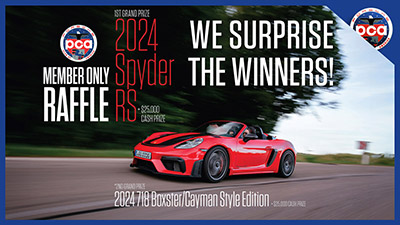 Porsche Club of America - We Surprise FOUR of the SEVEN Grand Prize Member Only Raffle Winners!