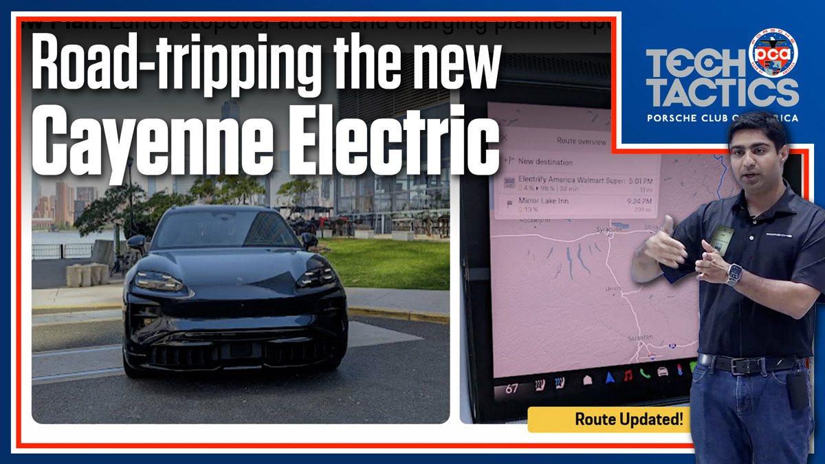 Road Tripping to Porsche Parade in the new Cayenne Turbo Electric | Tech Tactics