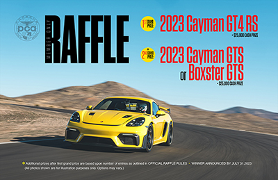 Porsche Club of America - Enter the Spring 2023 Member Only Raffle for chance to win Porsche 718 Cayman GT4 RS!