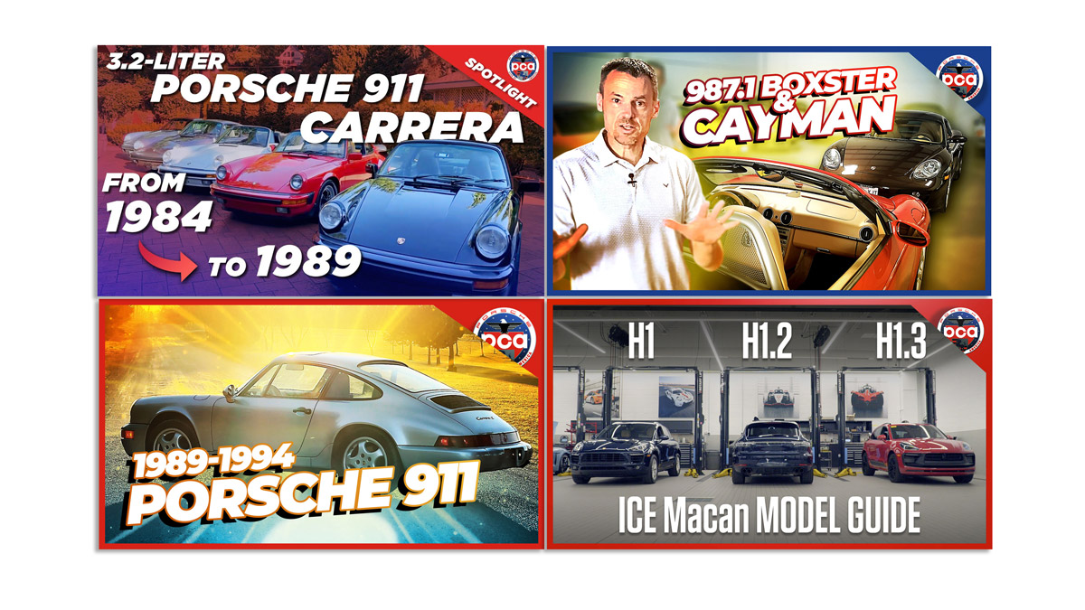 Porsche Club of America - Top Ten Most Popular Buyers Guides on PCA’s YouTube Channel