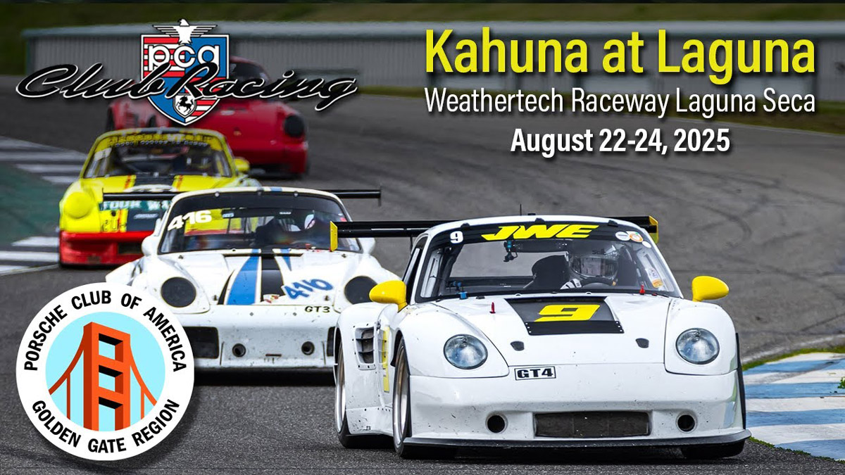 Porsche Club of America - Laguna Seca 2025 | PCA Club Racing streams LIVE on PCA's YouTube Aug. 23-24