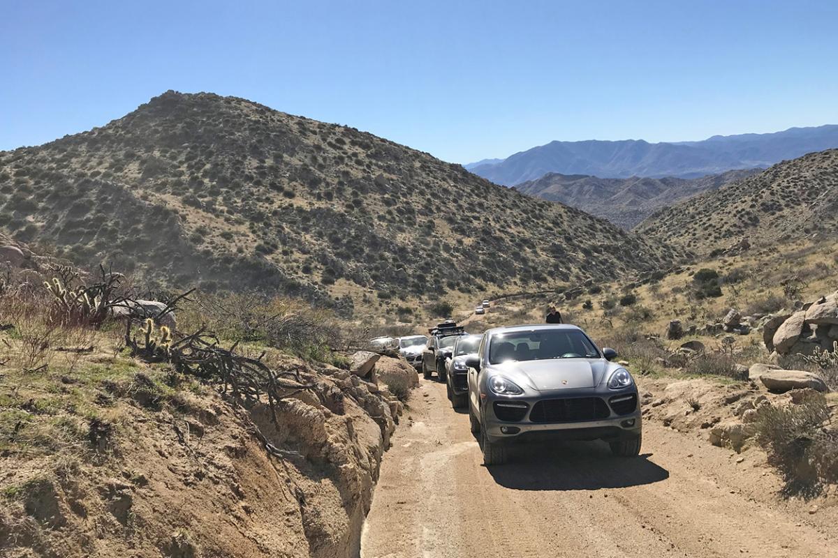 Members take Porsche SUVS offroad on SoCal desert trails The Porsche