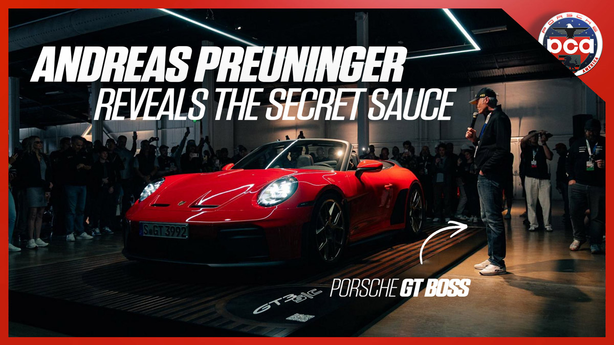 Porsche GT boss Andreas Preuninger reveals the secret sauce&hellip;
