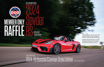 Porsche Club of America - Enter the Fall 2023 Member Raffle for a chance to win a Porsche 718 Spyder RS!