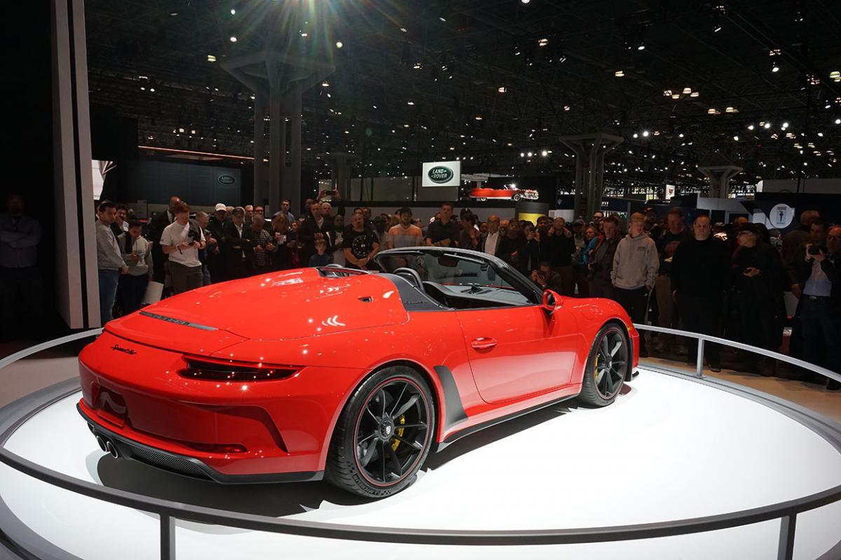 Porsche debuts new 911 Speedster with GT3 flat-six at NY Auto Show