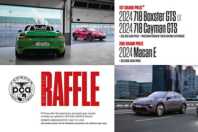 Porsche Club of America - Enter the Spring Member Only Raffle: Win a 718 GTS or Macan E!